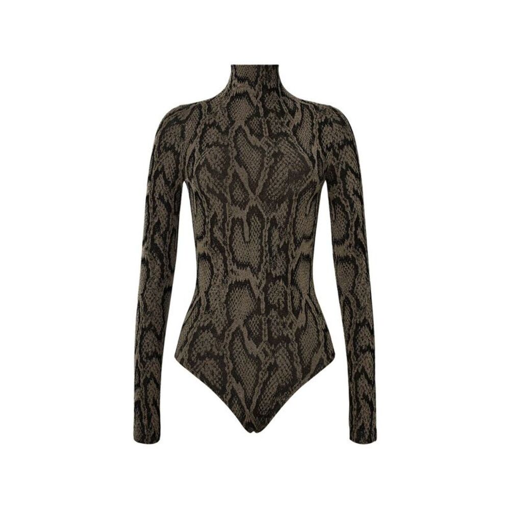 Wolford Women Shimmering Python Bodysuit